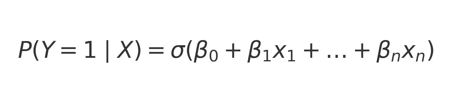 Fórmula regresión logística